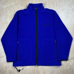 Chaps Ralph Lauren Vintage Fleece Jacket Men’s Size Small Blue Pullover Full Zip